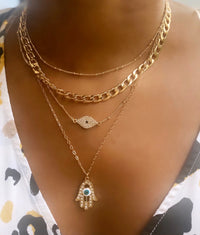 Hamsa | layered necklace