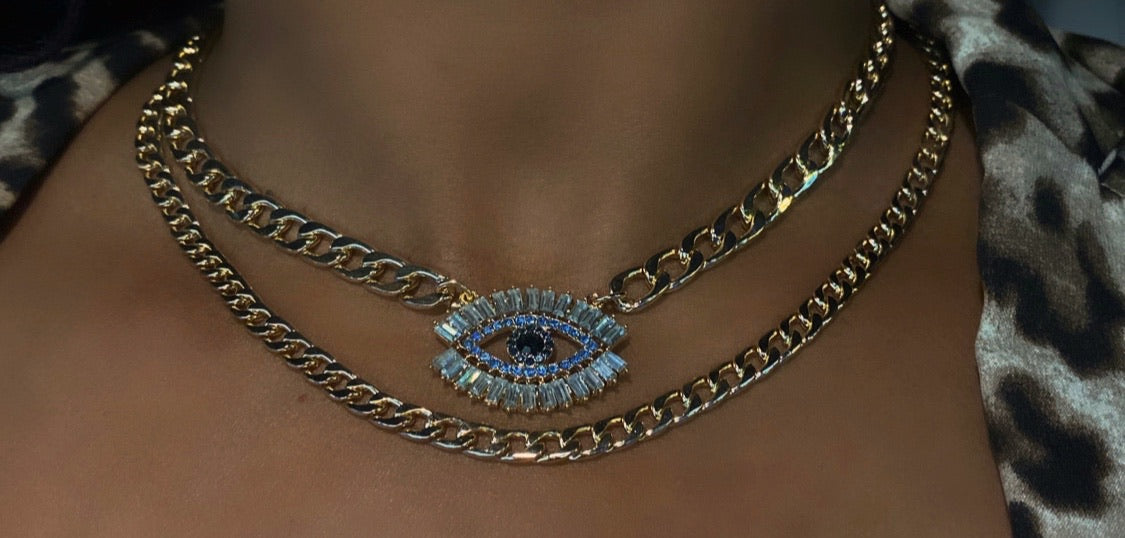 Eye on the prize | layered necklace