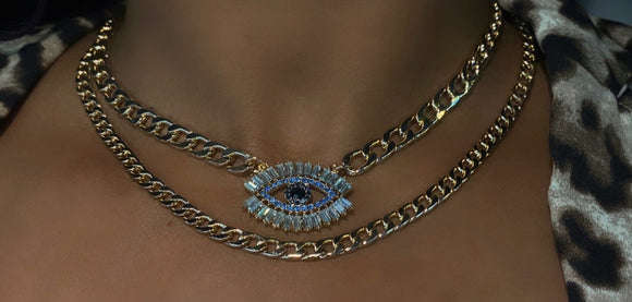 Eye on the prize | layered necklace