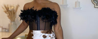 Fawn | feather bustier