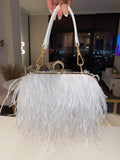 Flirty | feather purse